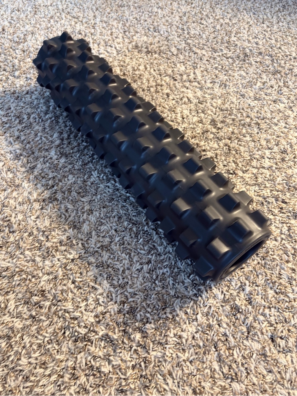 Deep-Tissue Black Textured Foam Roller for Recovery